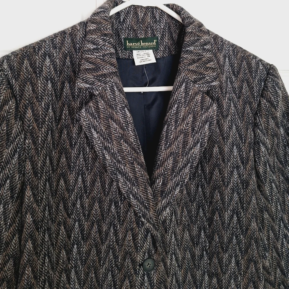 Harvé Benard wool button-down jacket - Picture 4 of 8
